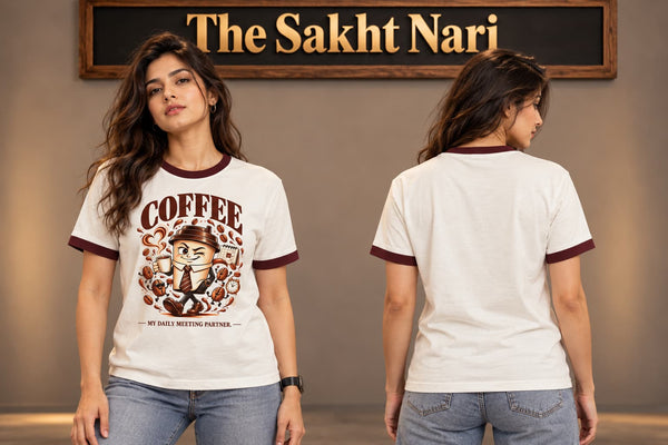 COFFEE - My Meeting Partner | Unisex Ringer T-Shirt