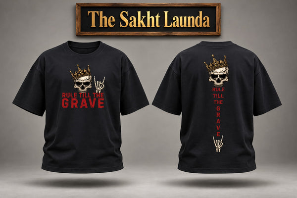 RULE TILL GRAVE | Unisex Oversized Classic T-Shirt
