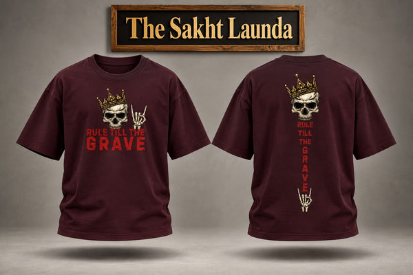RULE TILL GRAVE | Unisex Oversized Classic T-Shirt