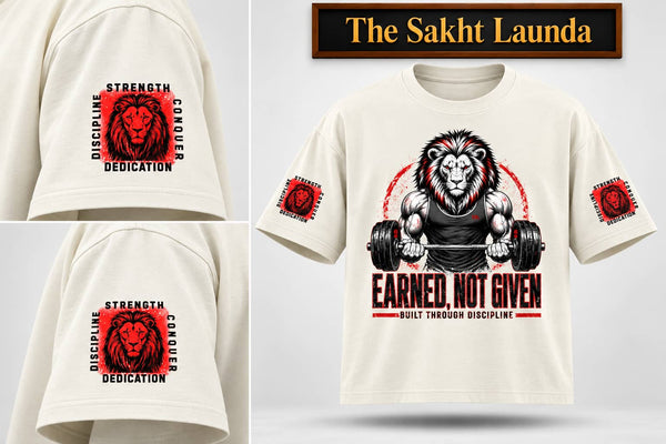 EARNED NOT GIVEN | Unisex Oversized Classic T-Shirt