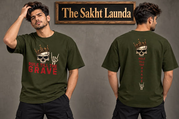 RULE TILL GRAVE | Unisex Oversized Classic T-Shirt