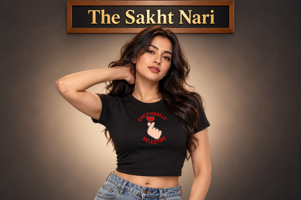 EMOTIONALLY SELECTIVE | Women's Flex Crop Tee