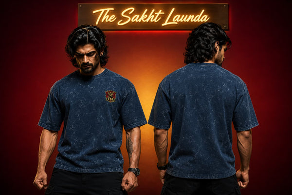 TSL Signature Plain Acid Wash Oversized Tee - Unisex