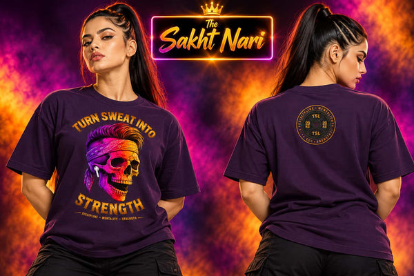 SWEAT into STRENGTH | Unisex Oversized Classic T-Shirt