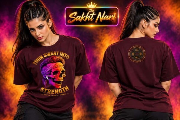 SWEAT into STRENGTH | Unisex Oversized Classic T-Shirt