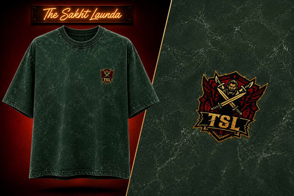 TSL Signature Plain Acid Wash Oversized Tee - Unisex