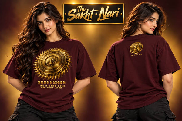 SUDARSHAN - The Divine Disk | Unisex Oversized Classic T-Shirt