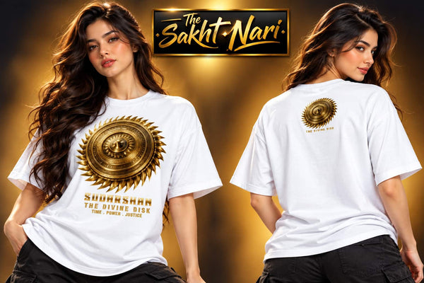 SUDARSHAN - The Divine Disk | Unisex Oversized Classic T-Shirt