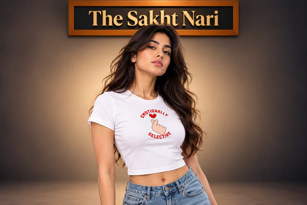 EMOTIONALLY SELECTIVE | Women's Flex Crop Tee